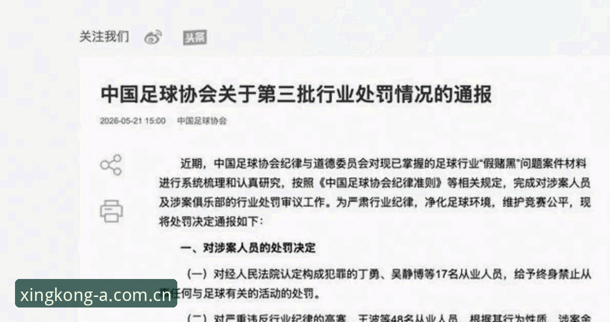 星空体育中国官网 足球行业整顿实用指南:从足协最新禁足名单看赛事数据平台的观察价值